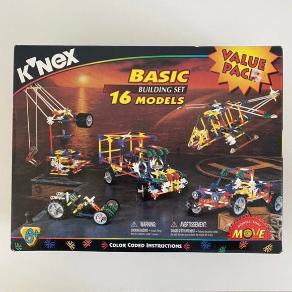 Vintage K'NEX Basic Building Set 16 Models - Picture 8 of 8